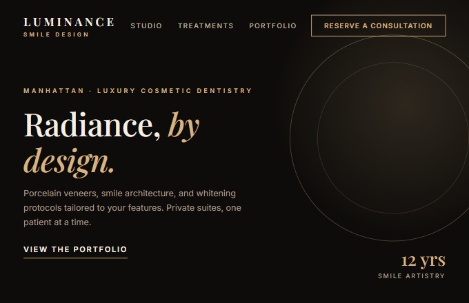 Luminance Smile Design concept
